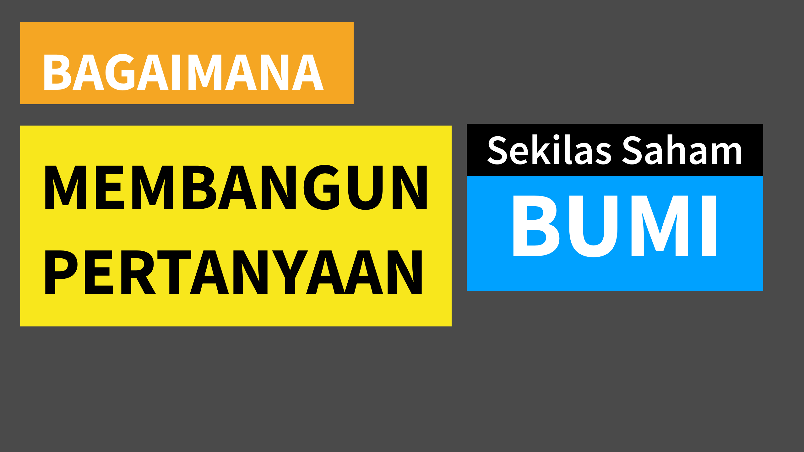 Bagaimana Membangun Pertanyaan Kritis Saat Analisa